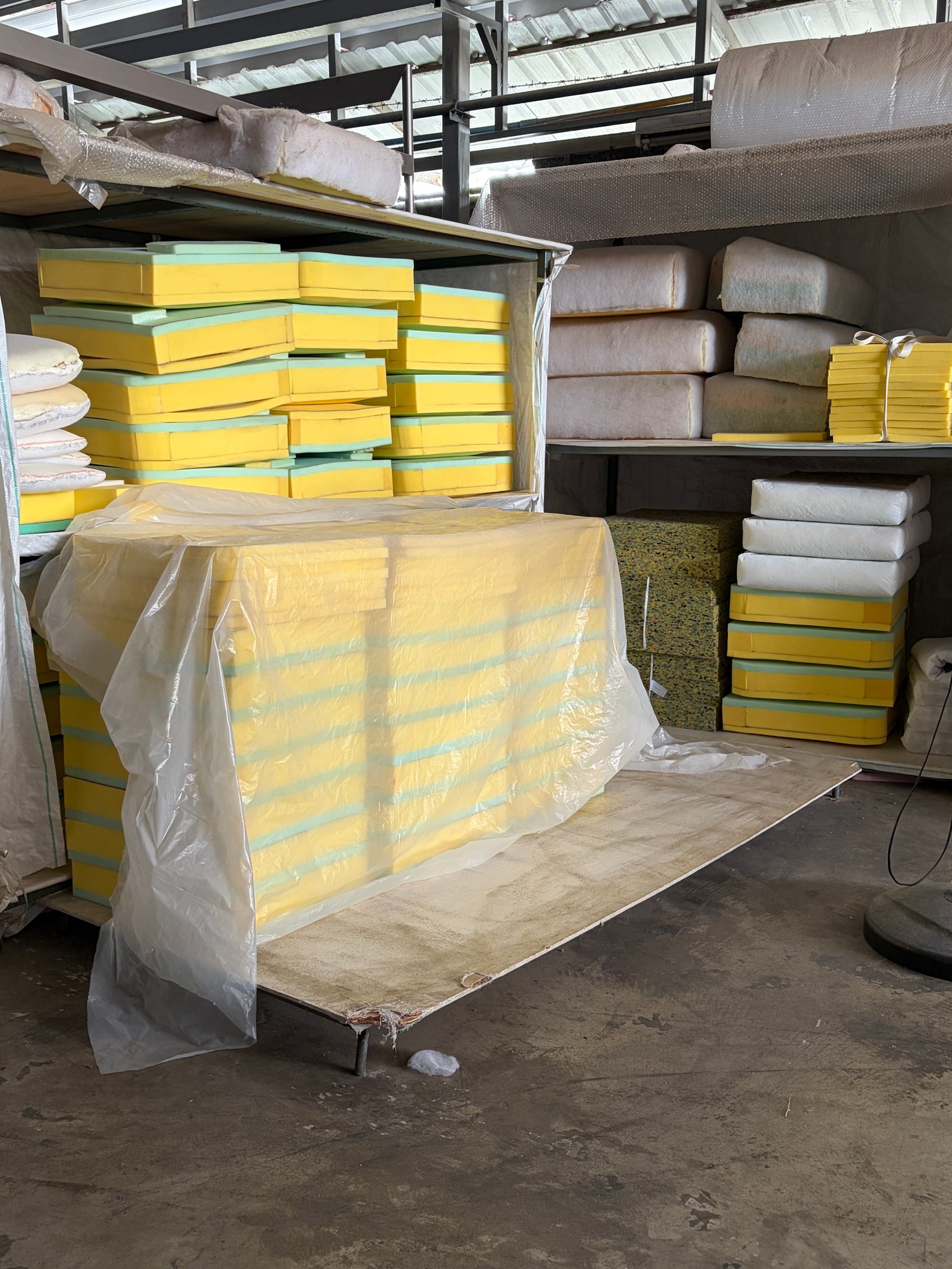 High-density foam material inventory